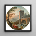 Familie van vissers - Charles-François Lacroix — ingelijst kunstwerk aan de muur