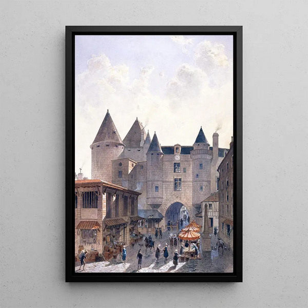 Fdor Hoffbauer - Le Grand Chtelet vue prise depuis la rue SaintDenis en 1800.webp
