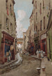 Rue Saint-Médard en 1905 en richting van de rue Mouffetard - Fédor Hoffbauer — weergave van het kunstwerk