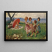 Kinderen die spelen - Federico Oliva — ingelijst kunstwerk aan de muur