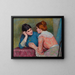 Gesprek - Federico Zandomeneghi — ingelijst kunstwerk aan de muur