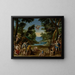 Cupidon en Pan - Federico Zuccaro — ingelijst kunstwerk aan de muur