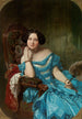 Amalia de Llano Spaanse gravin en auteur - Federico de Madrazo y Kuntz — weergave van het kunstwerk