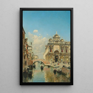 Federico del Campo - The Ospedale Civile in the Scuola Grande di San Marco and the Basilica of SS Giovanni e Paolo San Zanipolo Venice.webp