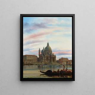 Felice Auguste Rezia - Venice a View of Santa Maria della Salute.webp