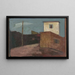 Straat met telefoonpalen - Felix Nussbaum — ingelijst kunstwerk aan de muur