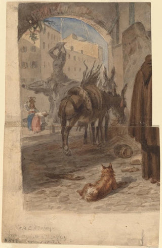 Felix Octavius Carr Darley - Bernini Fountain Rome recto.webp