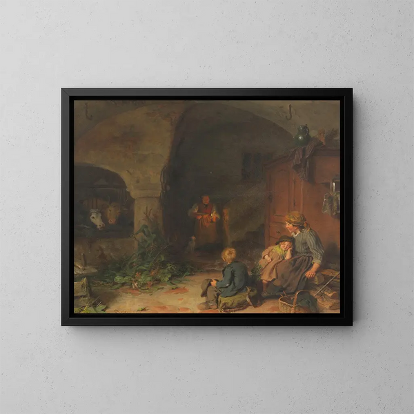 A Hot Meal - Felix Schlesinger — framed artwork on a wall
