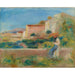 Reproductie van het schilderij Vrouw Zittend, Het Posthuis in Cagnes - Pierre-Auguste Renoir