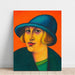 Reproductie van het schilderij Vrouw - Karl Wiener