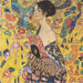 Vrouw met waaier - Gustav Klimt — weergave van het kunstwerk