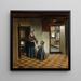 Vrouw met een kind in een voorraadkast - Pieter De Hooch — ingelijst kunstwerk aan de muur