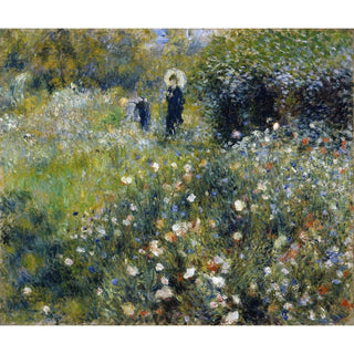Femme avec un parasol dans un jardin - Pierre-Auguste Renoir | Reproduction Tableau Décoration murale affiche copie