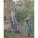 Reproductie van het schilderij Vrouw en kind bij de put - Camille Pissarro