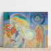 Reproductie van het schilderij Vrouw naakt lezend - Robert Delaunay