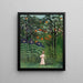 Reproductie van het schilderij Vrouwelijk schilderij wandelend in een exotisch bos - Henri Rousseau