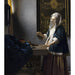 Reproduction of the painting of a Woman Holding a Balance - Johannes Vermeer