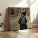 Reproductie van het schilderij Vrouw gezien van achteren (Bezoek aan een museum) - Edgar Degas