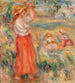 Vrouwen op het veld - Pierre-Auguste Renoir — weergave van het kunstwerk
