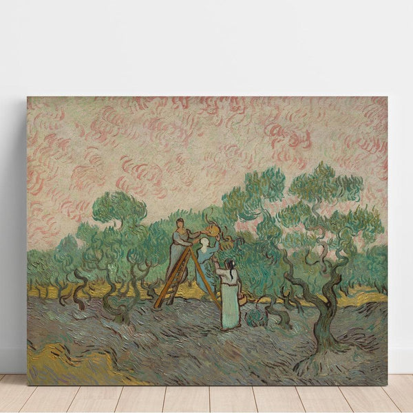Femmes ramassant des olives - Vincent van Gogh | Reproduction Tableau Décoration murale affiche copie
