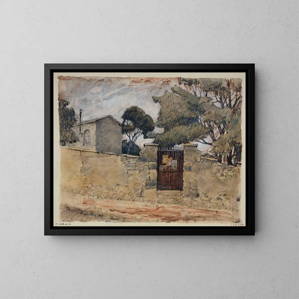Rue du Chevalier de La Barre - Ferdinand Boberg — framed artwork on a wall