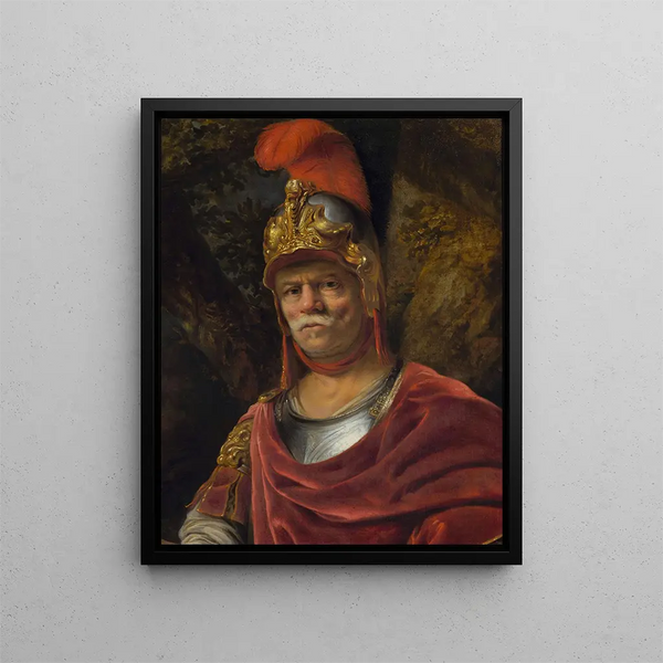 L'homme au casque d'or Mars - Ferdinand Bol — framed artwork on a wall
