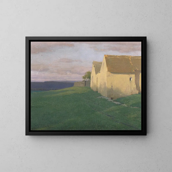 The Summer Morning - Ferdinand Brunner — framed artwork on a wall