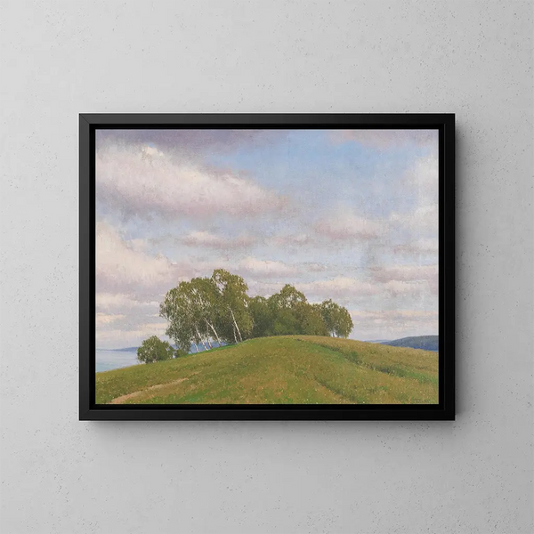 Summer Day Painting in Khler - Ferdinand Brunner — framed artwork on a wall