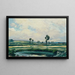 Landscape Painting of the Elbe - Ferdinand Engelmüller — framed artwork on a wall