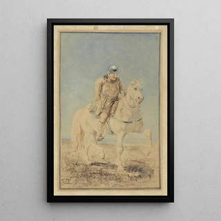 Ferdinand Ernst Lintz - Ridder op een schimmel.webp