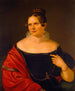 portret van de dochter van Elisa Paulsen Thorvaldsen - Ferdinand Flor — weergave van het kunstwerk