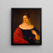 portret van de dochter van Elisa Paulsen Thorvaldsen - Ferdinand Flor — ingelijst kunstwerk aan de muur