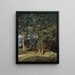 Eikenbomen bij Ischl - Ferdinand Georg Waldmüller — ingelijst kunstwerk aan de muur