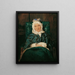 Aloisia Eltz in een fauteuil - Ferdinand Georg Waldmüller — ingelijst kunstwerk aan de muur