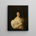 Barbara von Schickh als vrouw van Wolfgang Ritter von Manner - Ferdinand Georg Waldmüller — ingelijst kunstwerk aan de muur