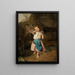 La fille violette - Ferdinand Georg Waldmüller — ingelijst kunstwerk aan de muur