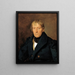 De graveur François Haury - Ferdinand Georg Waldmüller — ingelijst kunstwerk aan de muur