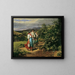 Terug van het werk De geliefden bij de kruising - Ferdinand Georg Waldmüller — ingelijst kunstwerk aan de muur