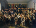 van Ferdinand Georg Waldmüller | De arme gezinnen worden geholpen door de gemeente Spittelberg tijdens het Sint-Maartenfeest met winterkleding. — weergave van het kunstwerk