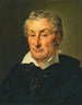 Portret van een heer met golvend wit haar - Ferdinand Georg Waldmüller — weergave van het kunstwerk