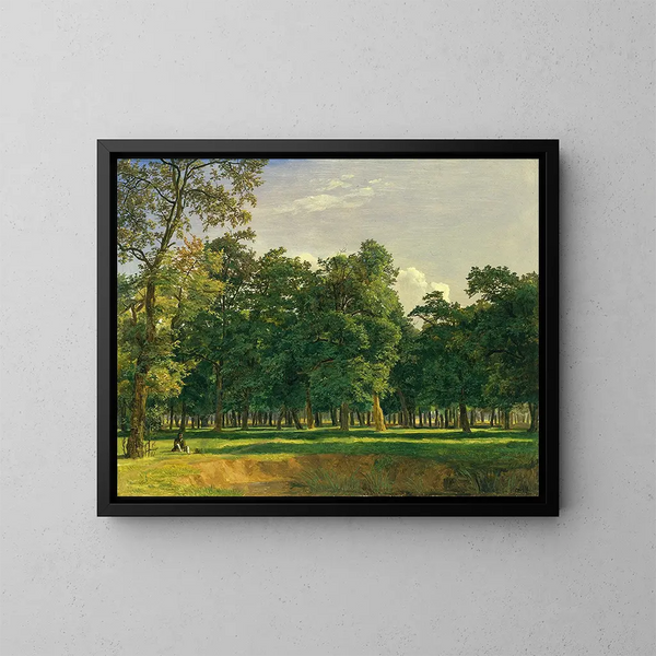 Landschap van de Prater - Ferdinand Georg Waldmüller — ingelijst kunstwerk aan de muur