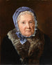Rosina Wieser op 83-jarige leeftijd - Ferdinand Georg Waldmüller — weergave van het kunstwerk