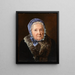 Rosina Wieser op 83-jarige leeftijd - Ferdinand Georg Waldmüller — ingelijst kunstwerk aan de muur