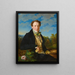 Zelfportret op jonge leeftijd - Ferdinand Georg Waldmüller — ingelijst kunstwerk aan de muur