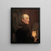 Zelfportret voor het schildersatelier - Ferdinand Georg Waldmüller — ingelijst kunstwerk aan de muur