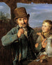 van Taglöhner met zijn zoon - Ferdinand Georg Waldmüller — weergave van het kunstwerk