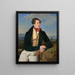L'acteur Maximilian Korn dans un paysage - Ferdinand Georg Waldmüller — ingelijst kunstwerk aan de muur