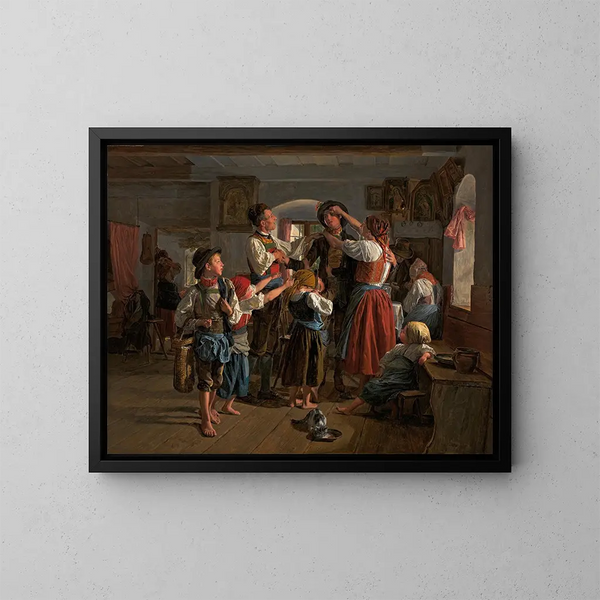 L'Adieu des conscrits - Ferdinand Georg Waldmüller — ingelijst kunstwerk aan de muur