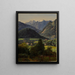 Le Dachstein gezien vanaf de Sophienplatz - Ferdinand Georg Waldmüller — ingelijst kunstwerk aan de muur