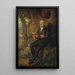 Portrait Painting of a Man - Ferdinand Hartmann — framed artwork on a wall